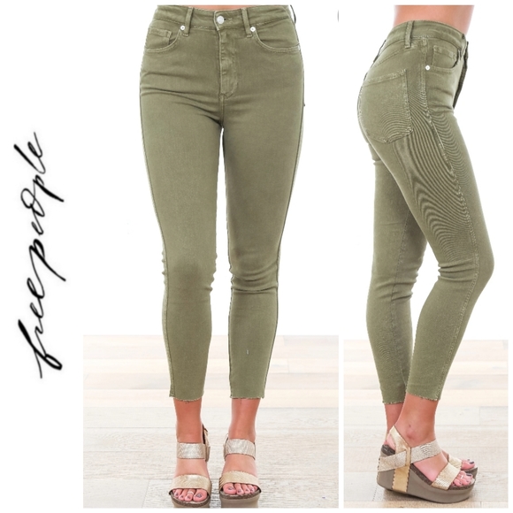 Free People Denim - Free people Raw High Rise Jeggings